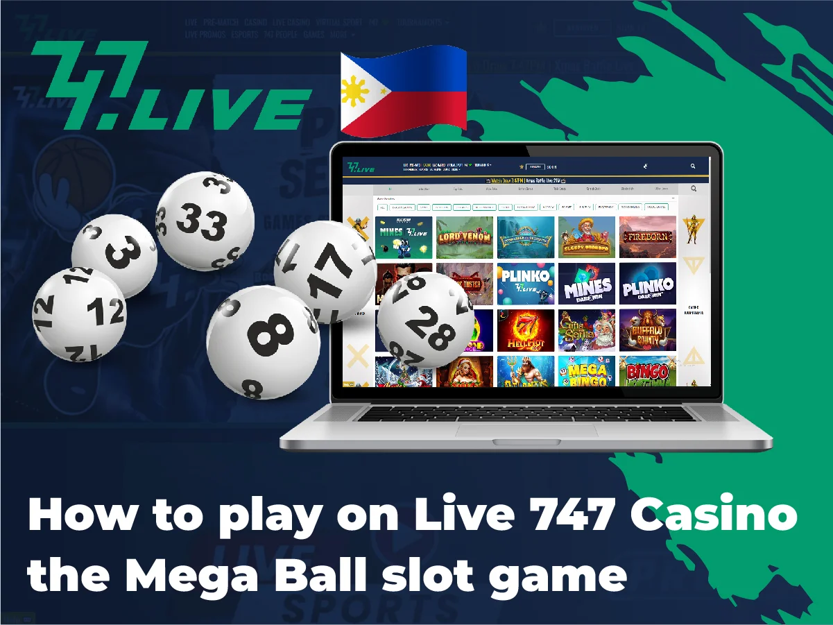 How to play on live 747 casino the mega ball slot game